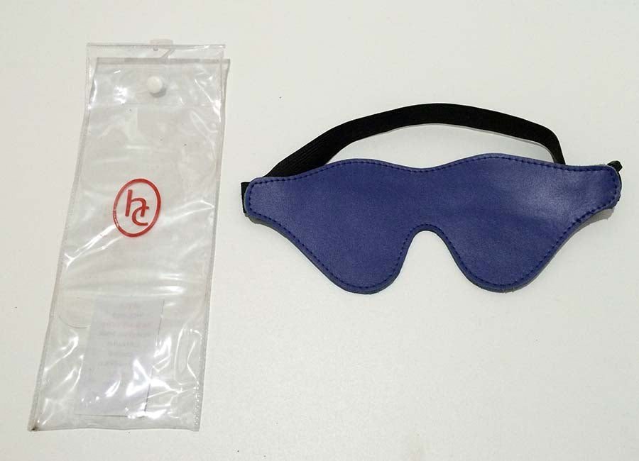 Hells Couture Eric Stanton Leather BDSM Blindfold Premium Sensory Deprivation - - Fancy Dress Ups