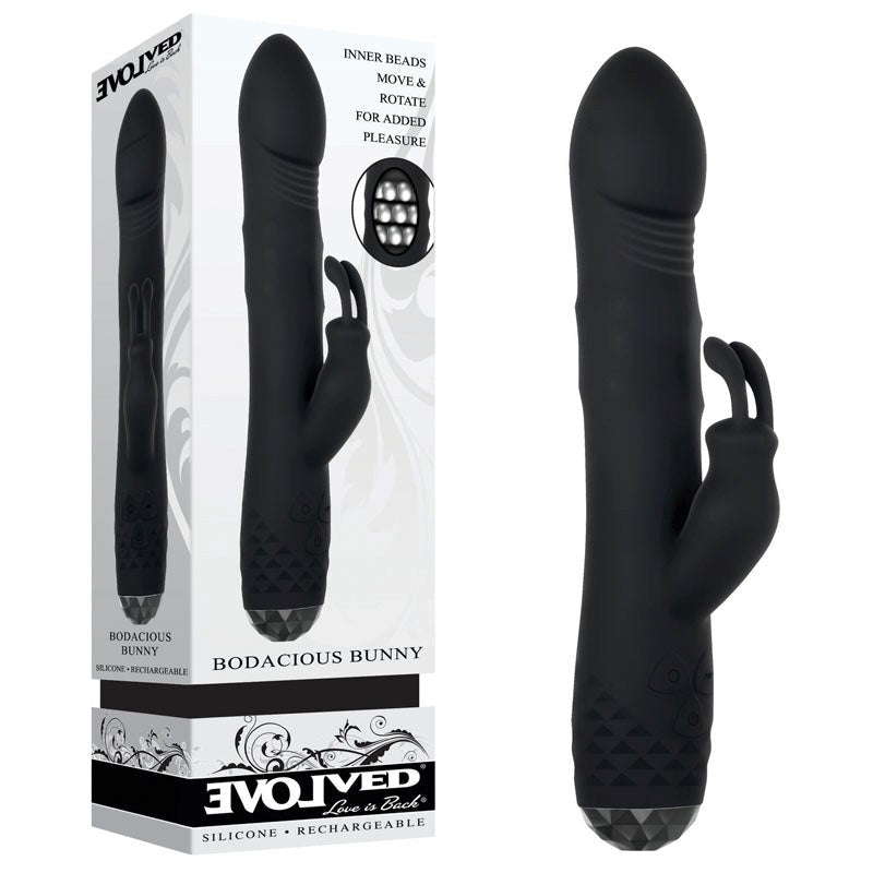 Evolved Bodacious Bunny Dual Stimulation Rabbit Vibrator with 10 Modes - - Rabbit Vibrators