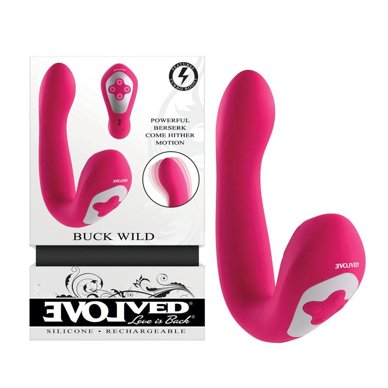 Evolved Buck Wild Flicking Vibrator Tap Thump Come Hither Wild Delight - - G-Spot Vibrators