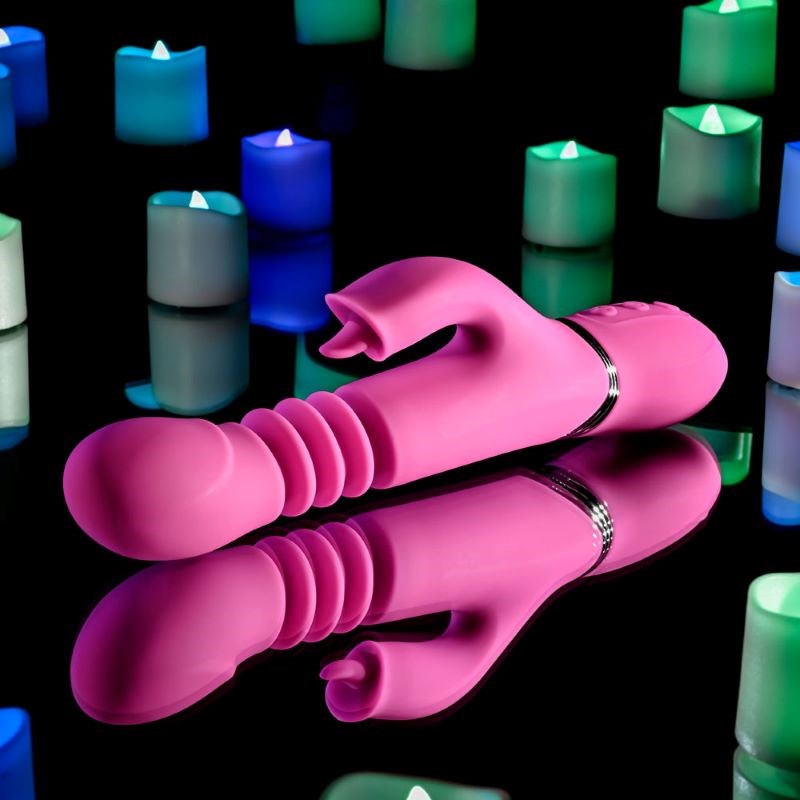 Evolved Pink Dragon Vibrator with 10 Vibration Modes - - Rabbit Vibrators