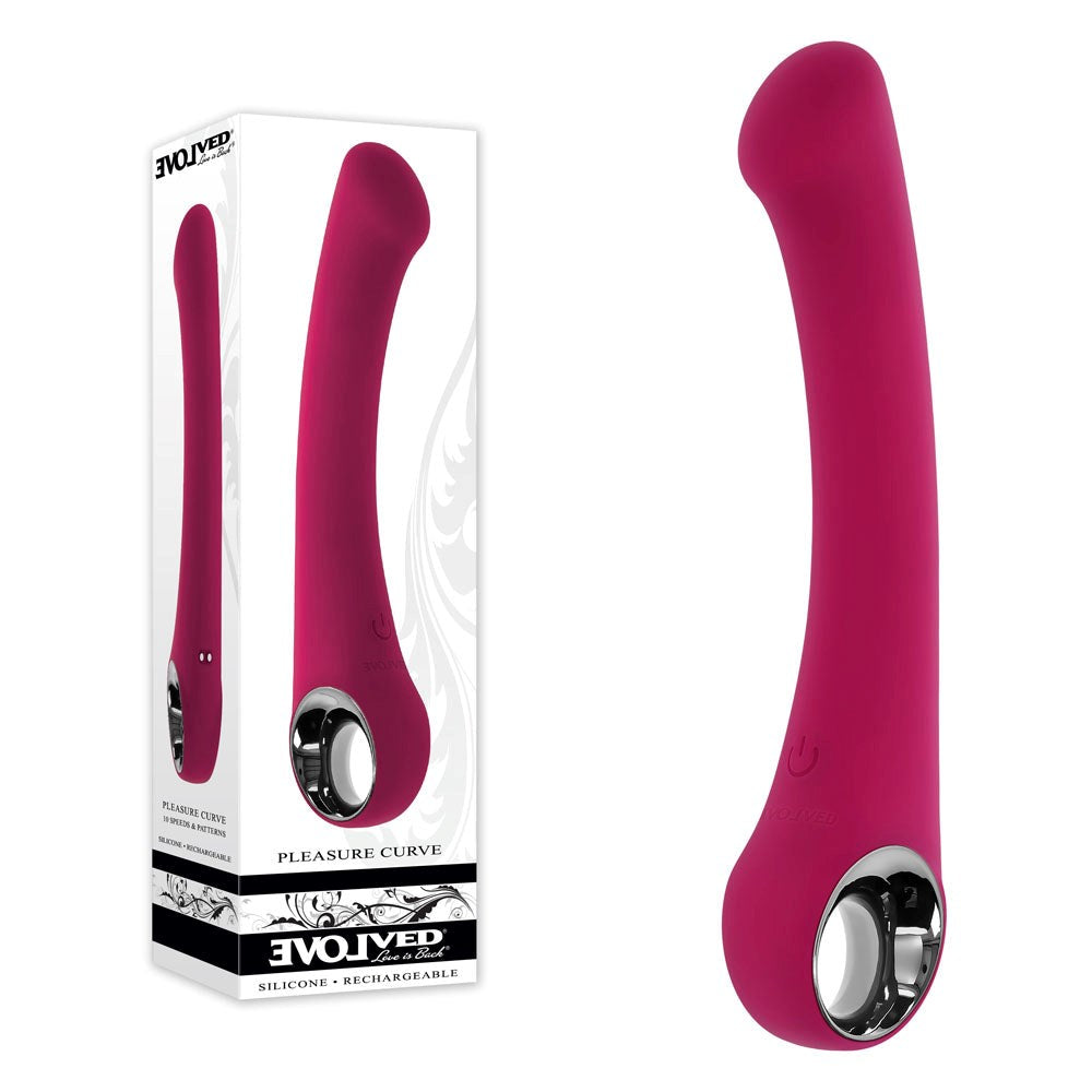 Evolved Pleasure Curve - Rechargeable G-Spot Vibrator - - G-Spot Vibrators