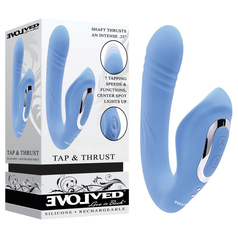 Evolved Tap & Thrust Redefine Your Intimate Bliss Thrusting Vibrator - - G-Spot Vibrators