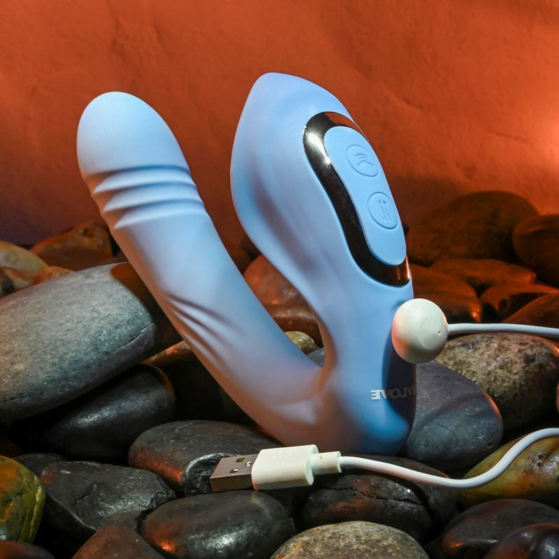 Evolved Tap & Thrust Redefine Your Intimate Bliss Thrusting Vibrator - - G-Spot Vibrators