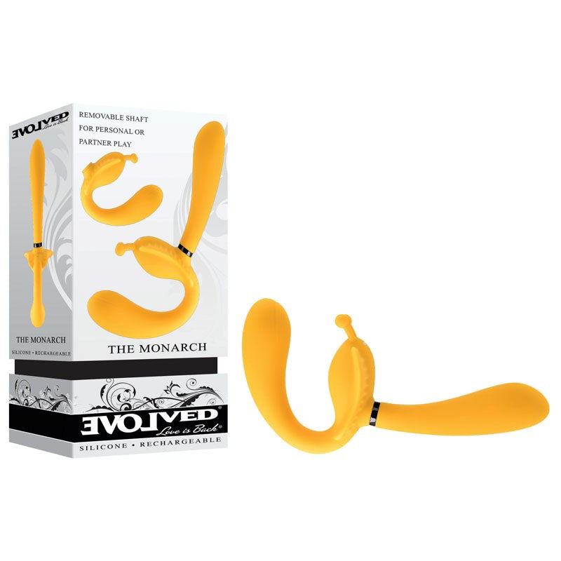 Evolved Regal Ecstasy The Monarch Vibrator Multi Speed Yellow Sex Toy - - Sex Toys For Couples