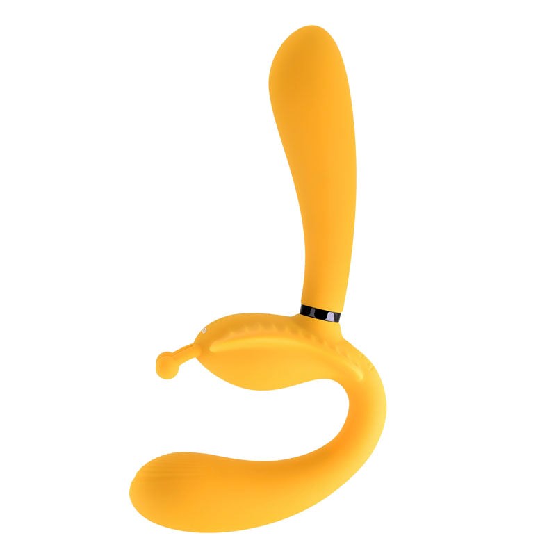 Evolved Regal Ecstasy The Monarch Vibrator Multi Speed Yellow Sex Toy - - Sex Toys For Couples