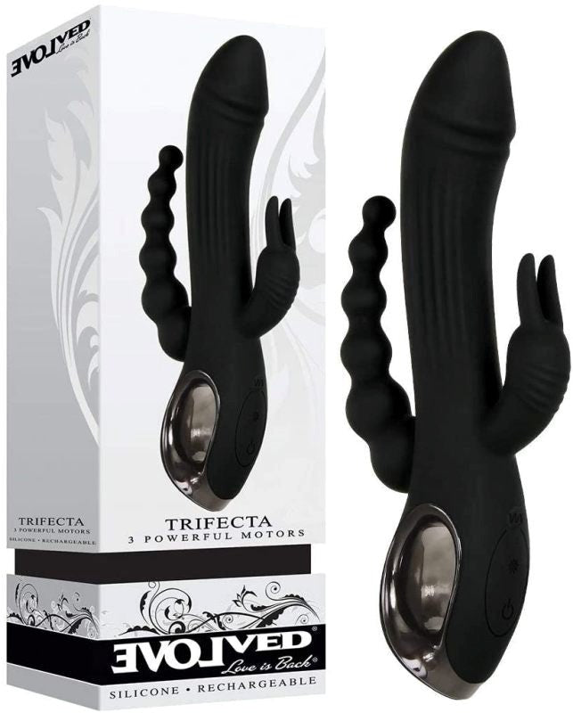 Evolved Trifecta - Unleash Blissful Triple-Stimulation - - Rabbit Vibrators
