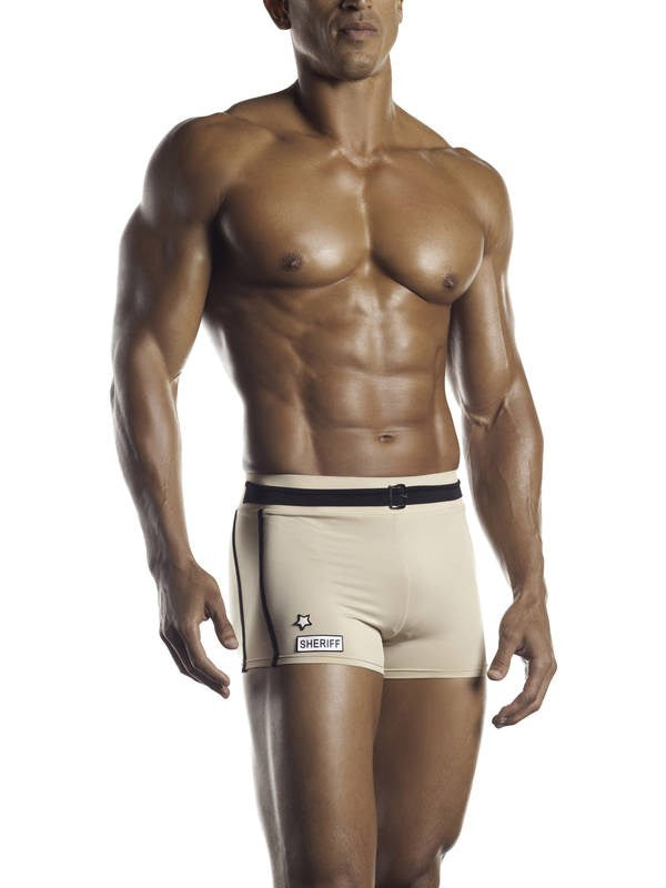 Fantasy Lingerie Excite For Men Sheriff Briefs Role Play - - Mens Briefs And Boxers