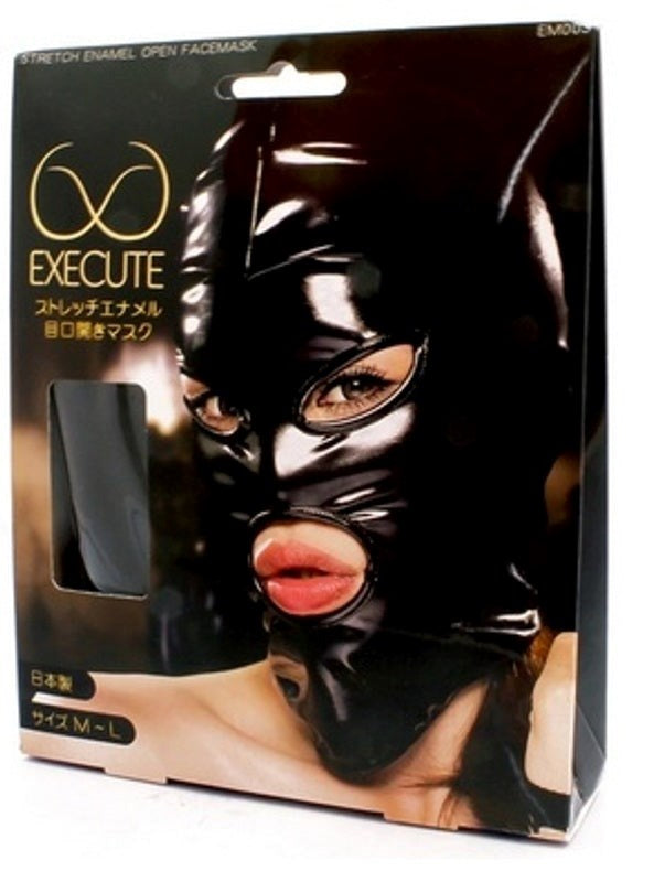 Execute Lingerie Stretch PVC Face Mask Fetish Roleplay - - Masks And Blindfolds