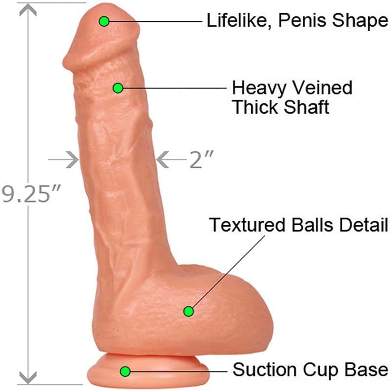 Icon Brands Falcon Super Cock Jeremy Penn Dildo with Suction Cup - - Realistic Dildos