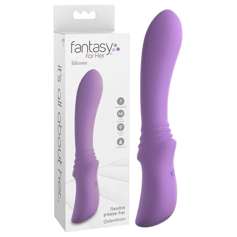 Pipedream Products Fantasy For Her Flexible Please Her G Spot Vibrator - - G-Spot Vibrators