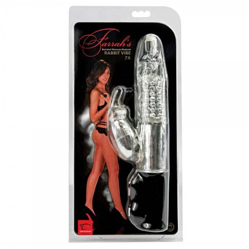 Topco Farrah Abraham 7X Rabbit Massager Dual Motor Rabbit Vibrator - - Rabbit Vibrators
