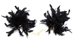 Feather Cuffs with Golden Chain - - Cuffs and Restraints