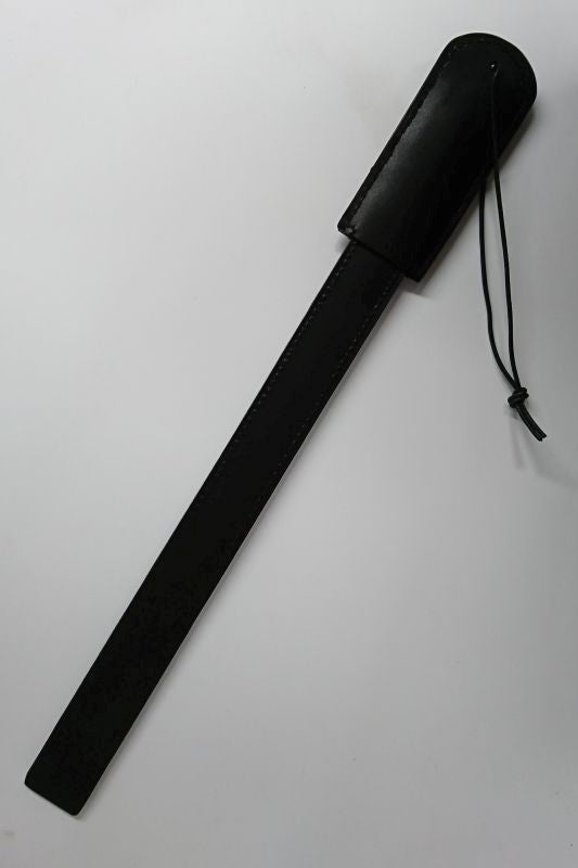 Fem Play Discipline Strap Thin Leather Grip. Slide. Repeat. - - Whips And Crops