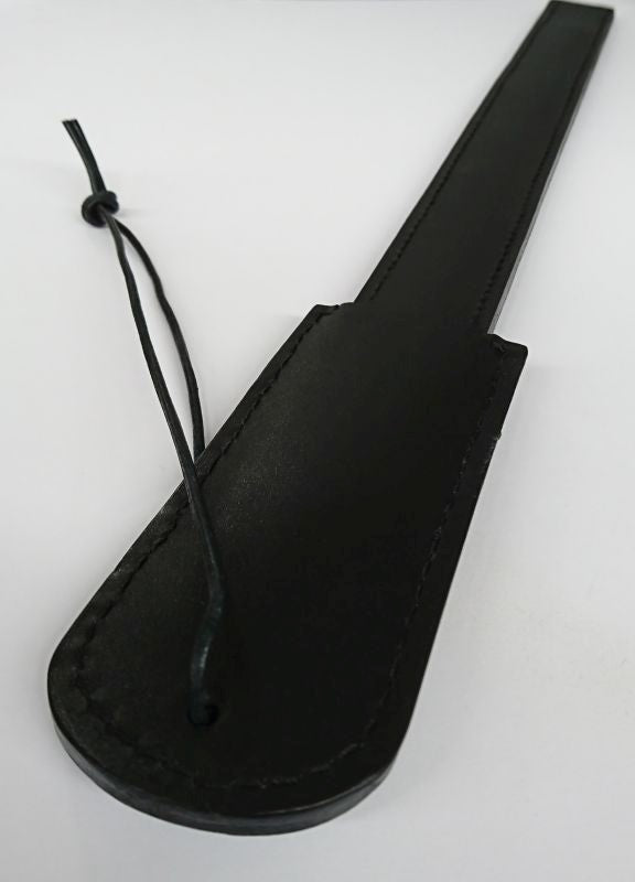 Fem Play Discipline Strap Thin Leather Grip. Slide. Repeat. - - Whips And Crops