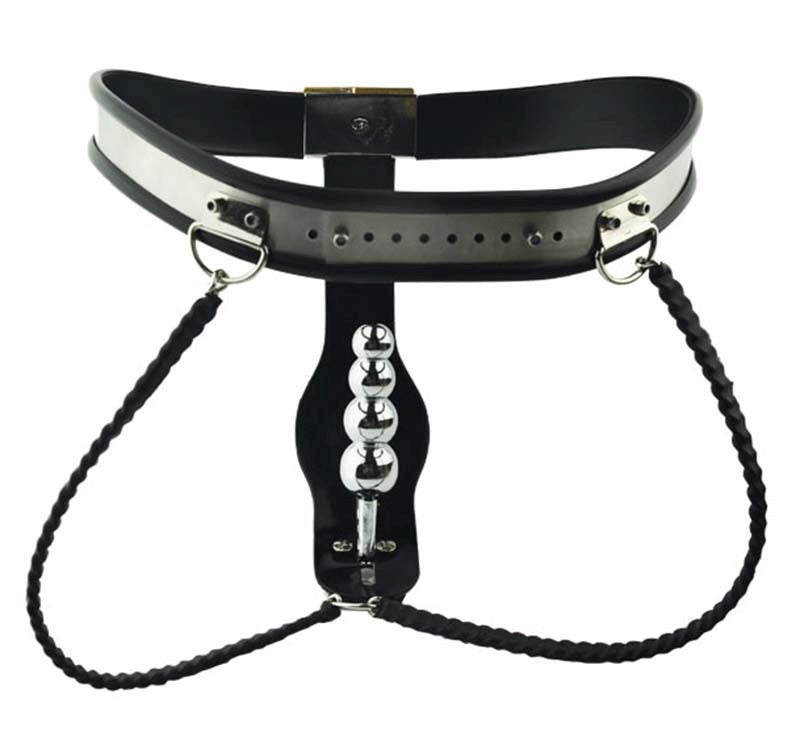 BDStyle Female Steel Chastity Belt & Plug Adjustable Steel Device - - Her Fetish