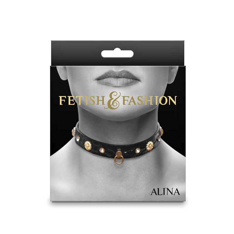 Fetish and Fashion Alina Submissive Collar Premium BDSM Accessory - - Collars and Leads