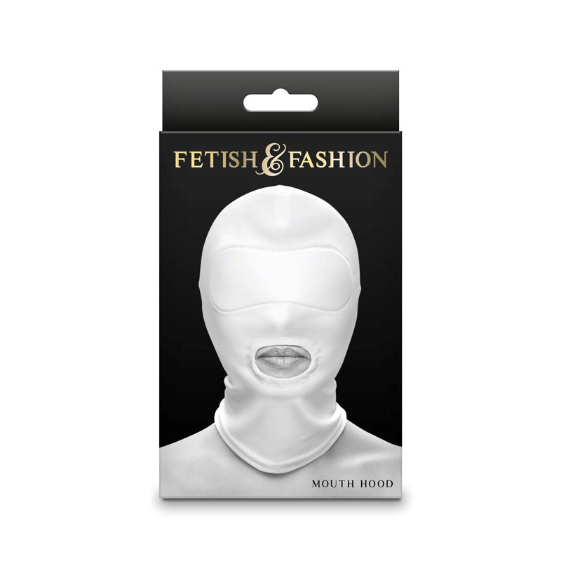 Fetish and Fashion Mouth Hood Sensory Deprivation for BDSM Play - - Bondage Hoods