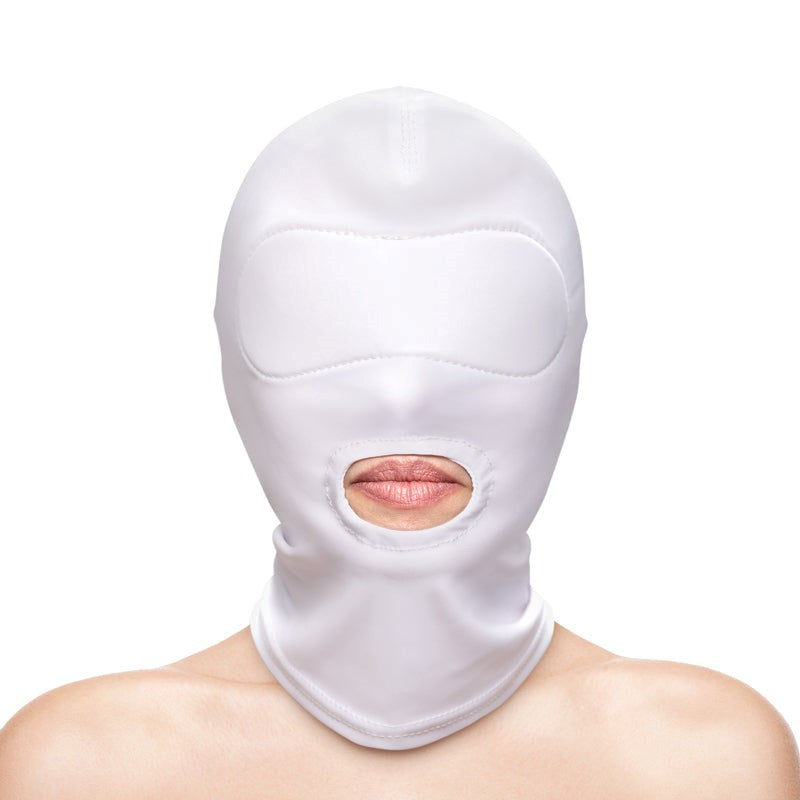 Fetish and Fashion Mouth Hood Sensory Deprivation for BDSM Play - - Bondage Hoods
