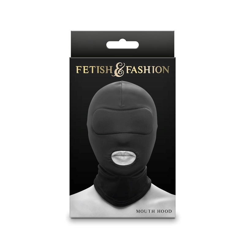 Fetish and Fashion Mouth Hood Sensory Deprivation for BDSM Play - - Bondage Hoods