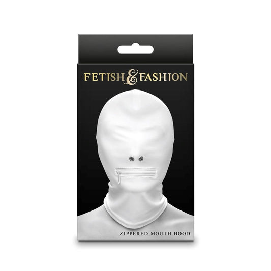 Fetish & Fashion - Zippered Mouth Hood Feel The Cock Vibe - - Bondage Hoods