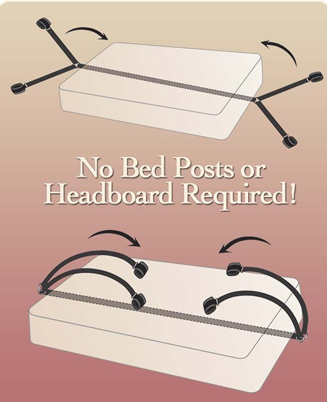 Fetish Fantasy Bed Bindings BDSM Restraint Kit - - Bondage Kits