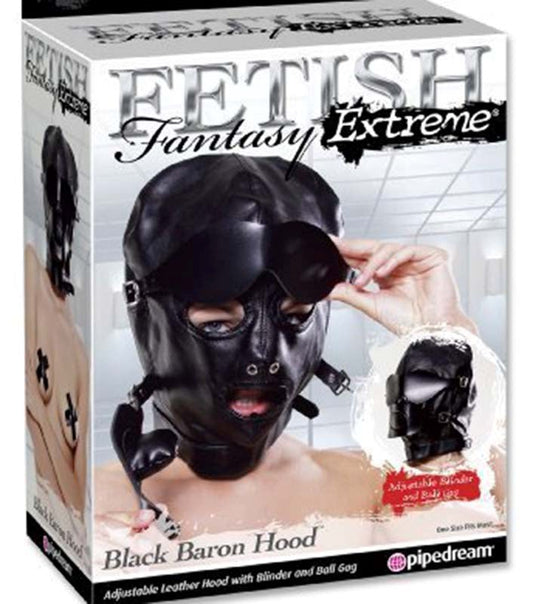 Fetish Fantasy Extreme Black Baron Hood Next Gen Cock Rings - - Bondage Hoods