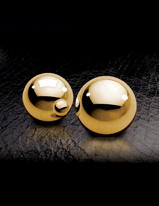Pipedream Products Fetish Fantasy Gold Ben Wa Balls Kegel Massager Premium Metal - - Personal Massagers