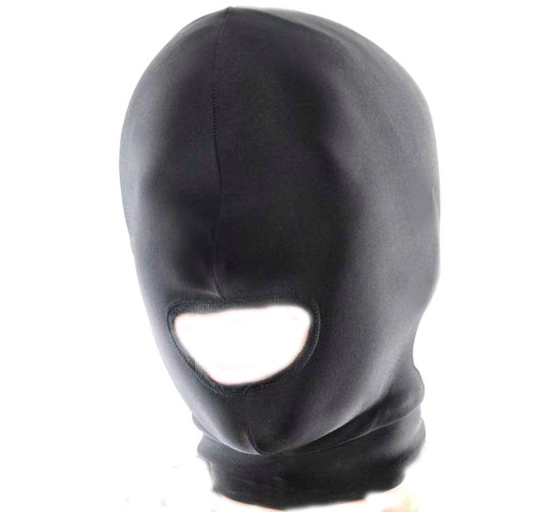 Fetish Fantasy Spandex Open Mouth Hood CRing for Winners - - Bondage Hoods