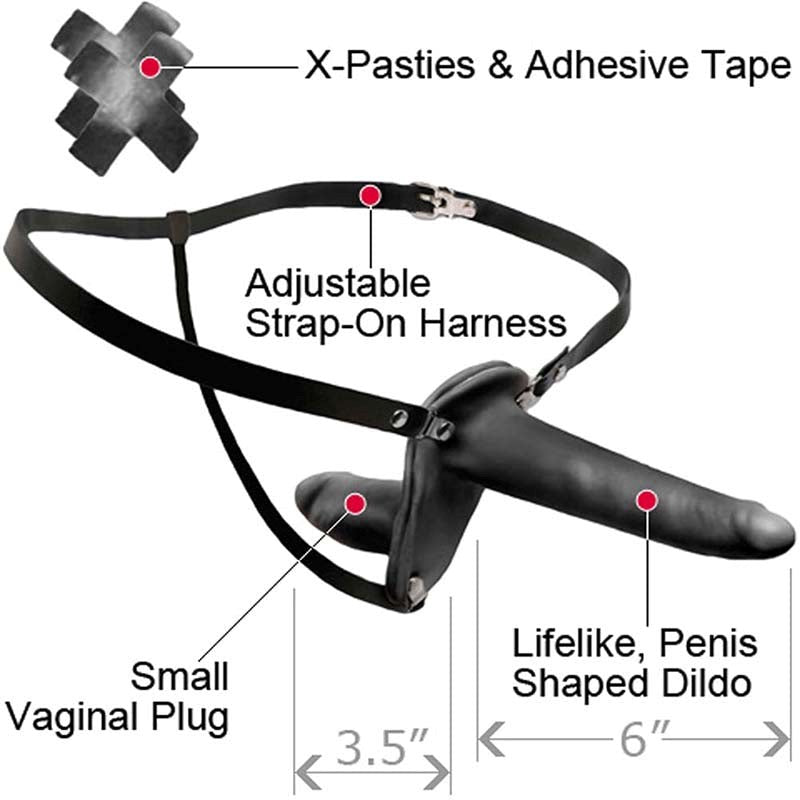 Pipedream Products Fetish Fantasy Vibrating Double Delight Strap On Sex Toy - - Strap On Sextoys