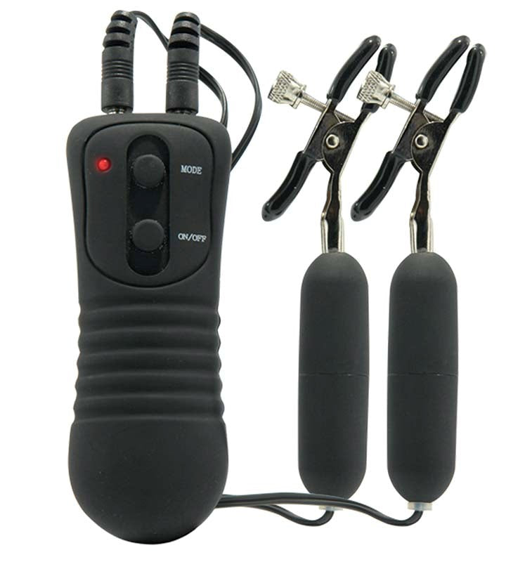 Fetish Fantasy Vibrating Nipple Clamps Get Harder Now - - Nipple and Clit Clamps