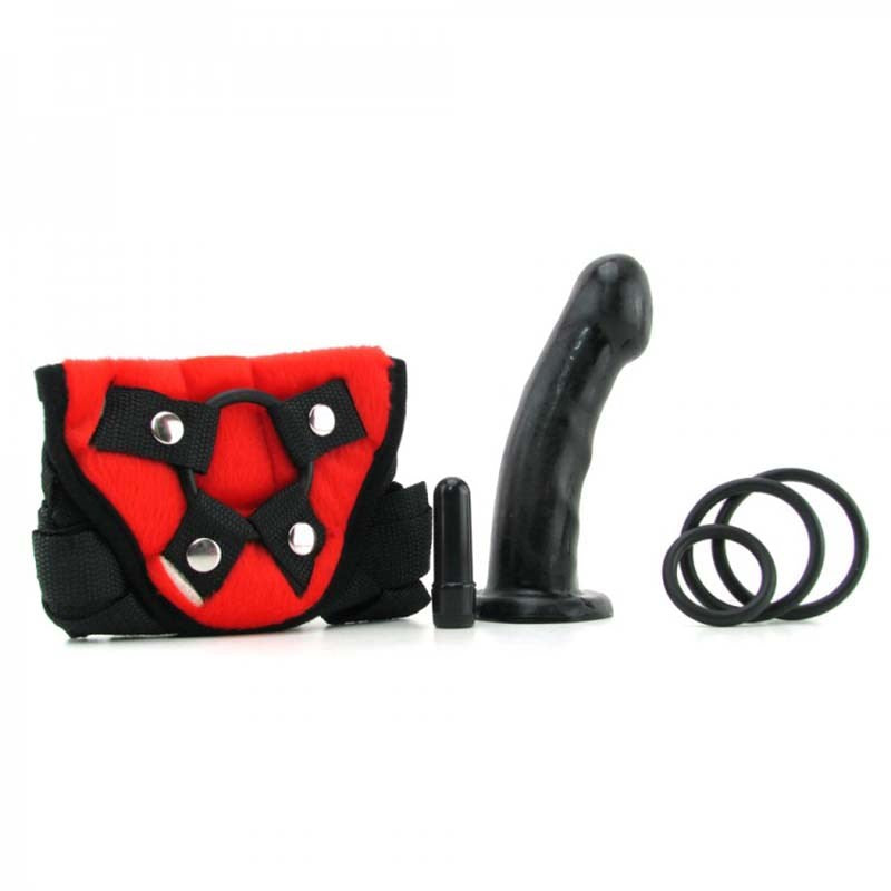 Pipedream Products Fetish Fantasy Vibrating Strap On Sex Toy Set Red Universal - - Strap On Sextoys
