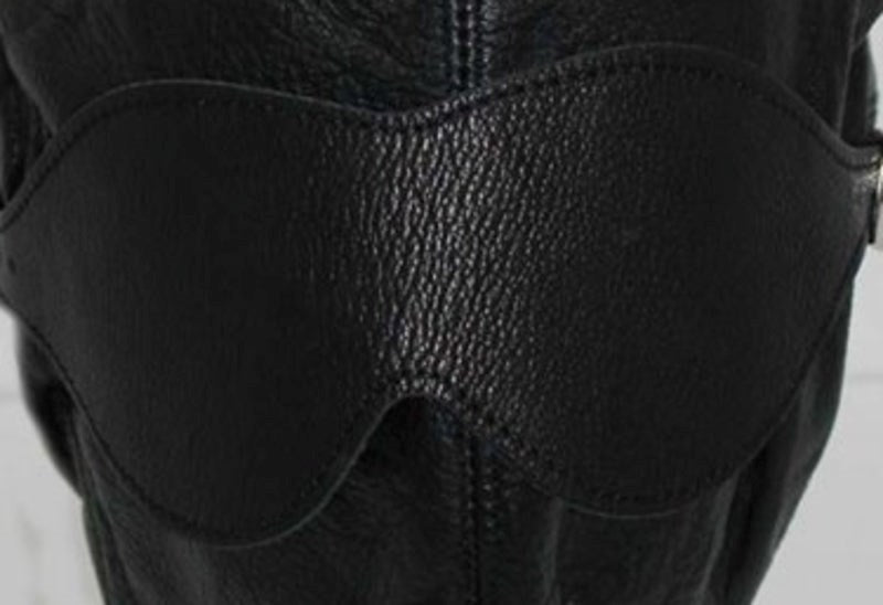 Fetish Supplies Bondage Hood Leather Cock Fit Masters - - Bondage Hoods