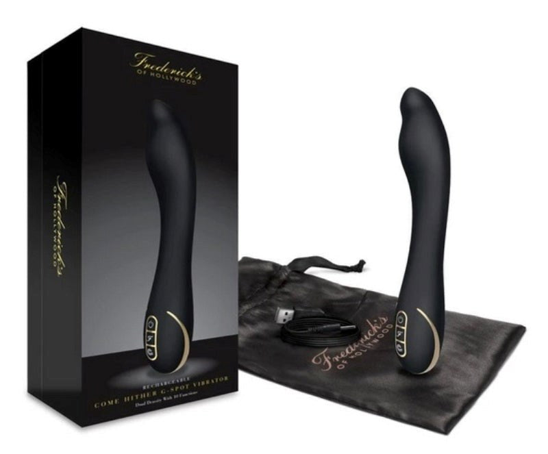 Fredericks of Hollywood Come Hither G Spot Vibrator Dual Density Motion Tech - - Waterproof Vibrators