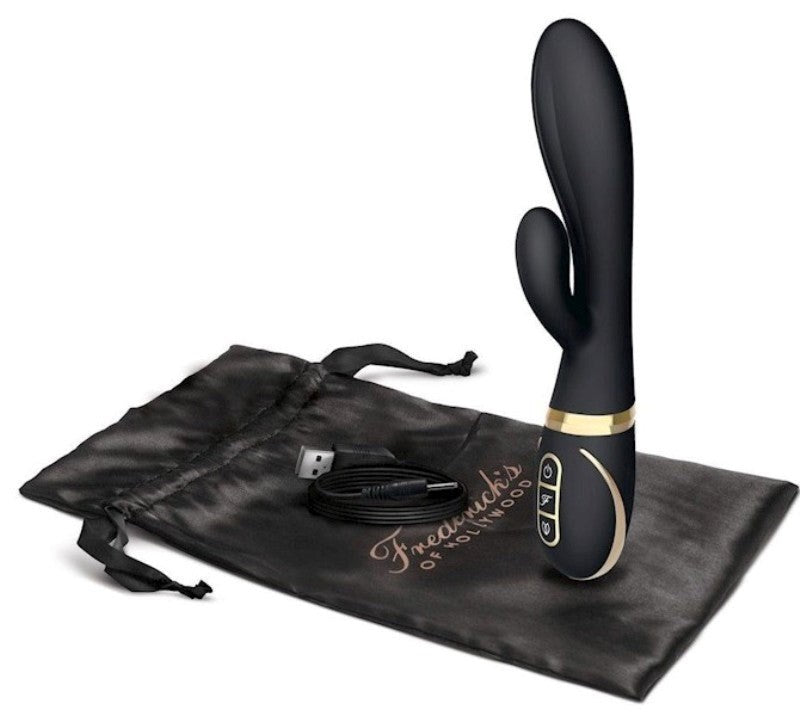 Fredericks of Hollywood Dual Stim Rabbit Vibrator Dual Density Premium Silicone - - Rabbit Vibrators