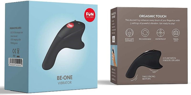 Fun Factory BE.ONE Dual Motor Finger Vibrator for Clitoral Stimulation - - Finger and Tongue Vibrators