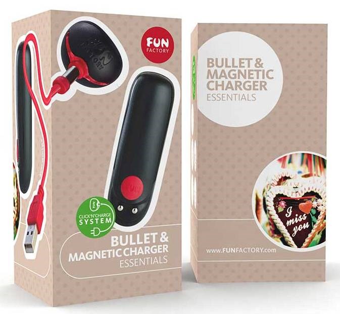 Fun Factory Bullet and USB Magnetic Charger Rechargeable German Vibrator - - Vibrator Accessories