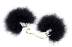 Fur Cuffs with Golden Chain - - Cuffs and Restraints