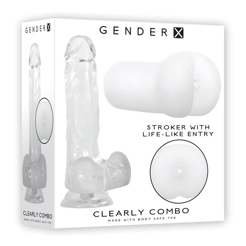 Gender X CLEARLY COMBO - Crystal-Clear Pleasure for Elevated Intimacy - - Sex Kits