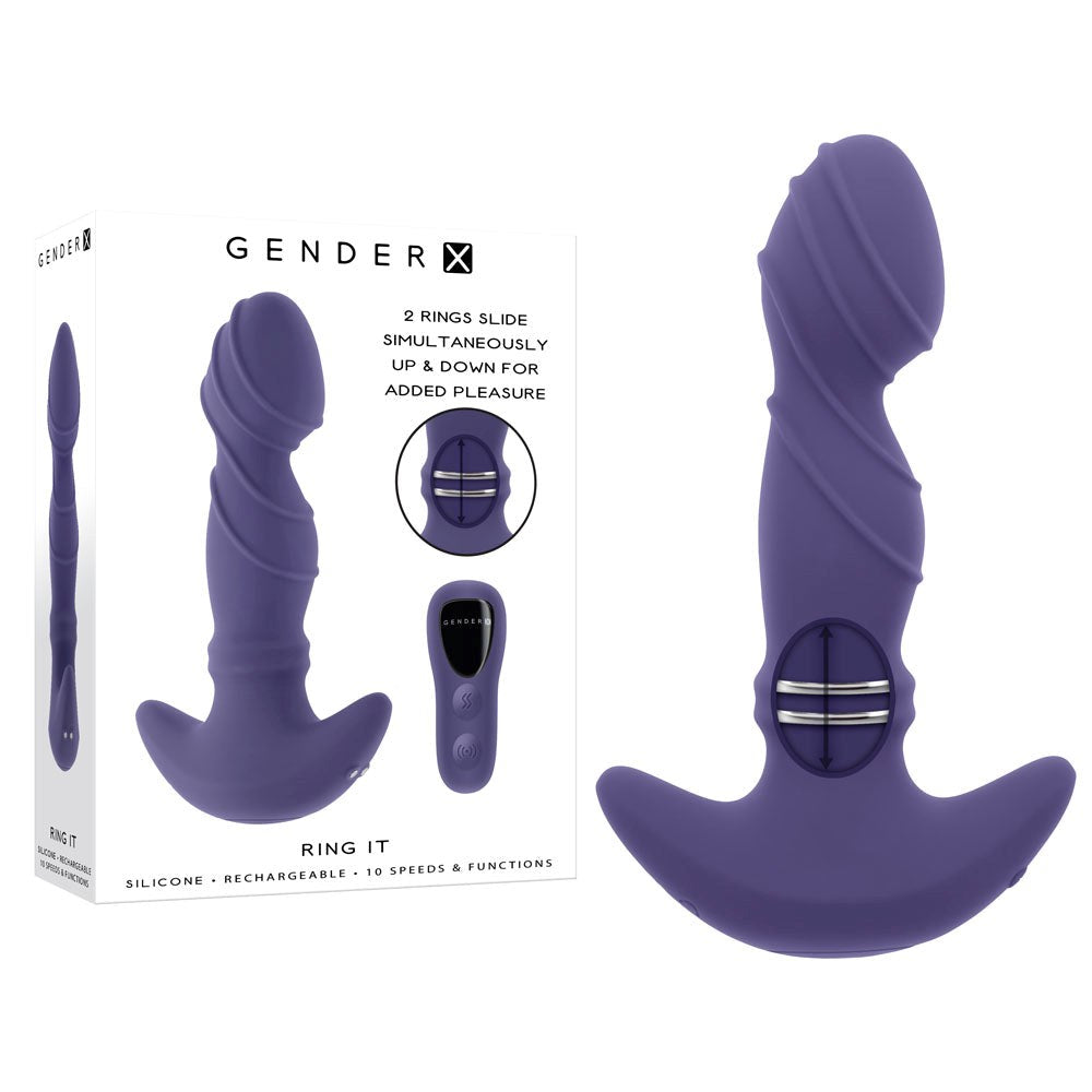 Gender X's Pleasure Enhancing Wireless Vibrator Ring - - Remote Control Vibrators