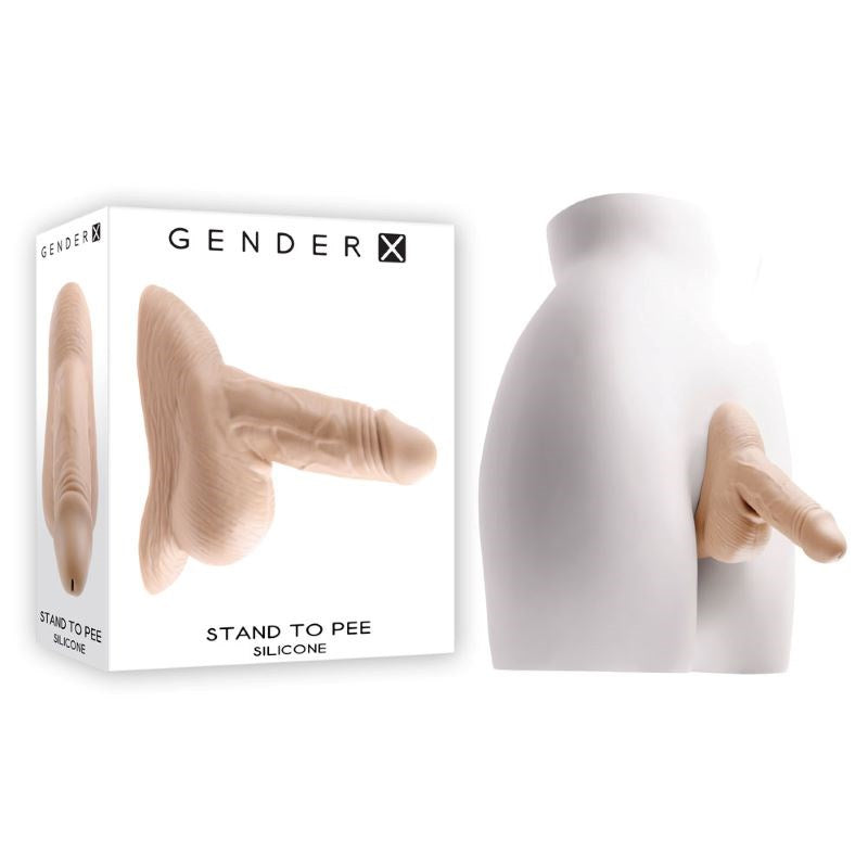 Evolved Gender X Squishy Silicone Stand to Pee Companion - - Strap On Sextoys