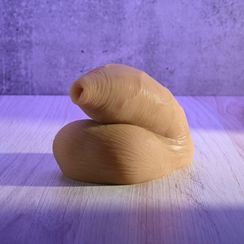 Evolved Gender X The Uncircumcised Packer Medium Realistic Silicone Design - - Strap On Sextoys