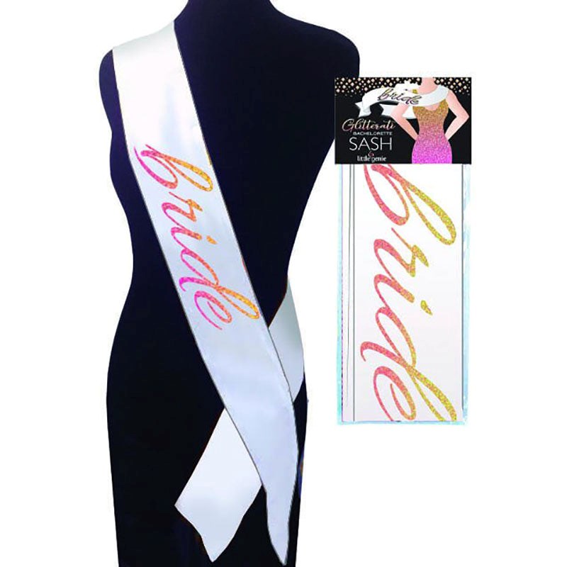 Little Genie Glitterati Bride Sash with Premium Glitter Accents - - Sex Games, Coupons and Tricks