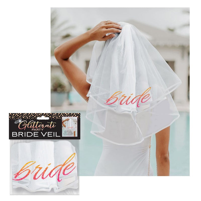Little Genie Glitterati Bride Veil with Rose Gold Bride Text - - Sex Games, Coupons and Tricks