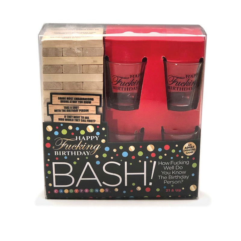 Little Genie Happy Fucking Birthday Bash Adult Party Game with Shot Glasses - - Sex Games, Coupons and Tricks