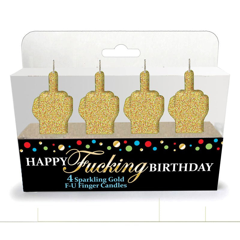 Little Genie Glittering Golden Candles Party Celebrations - - Party Gifts and Novelties