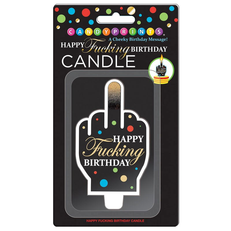 Little Genie Happy Fucking Birthday FU Finger Candle Humorous Party Novelty - - Sex Games, Coupons and Tricks