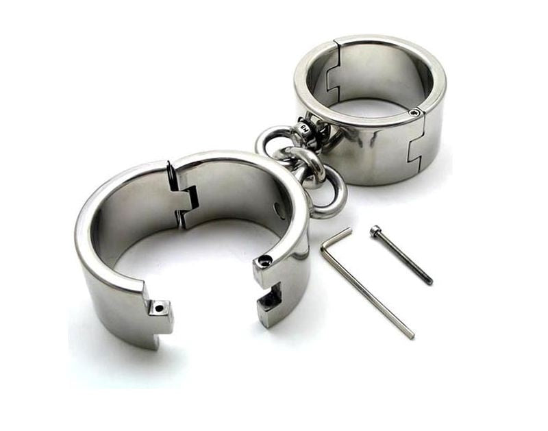 Hardcore Metal Bondage Cuffs - - Cuffs and Restraints