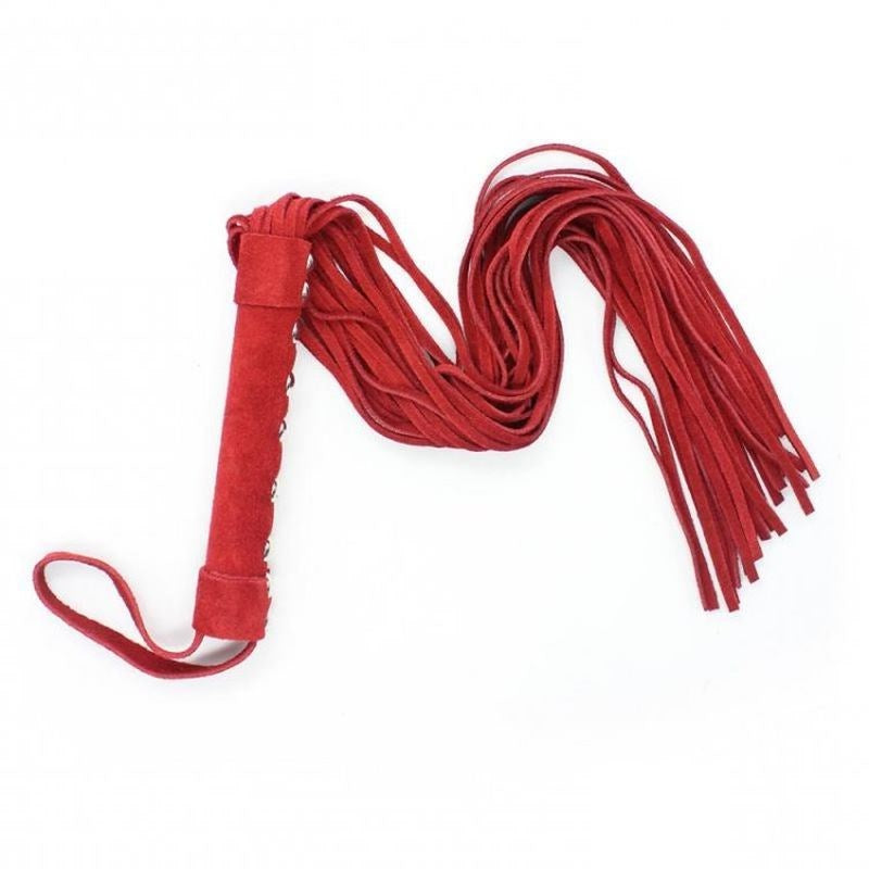 Hells Couture Bondage Flogger Suede Stretch Fit Rings - - Whips And Crops