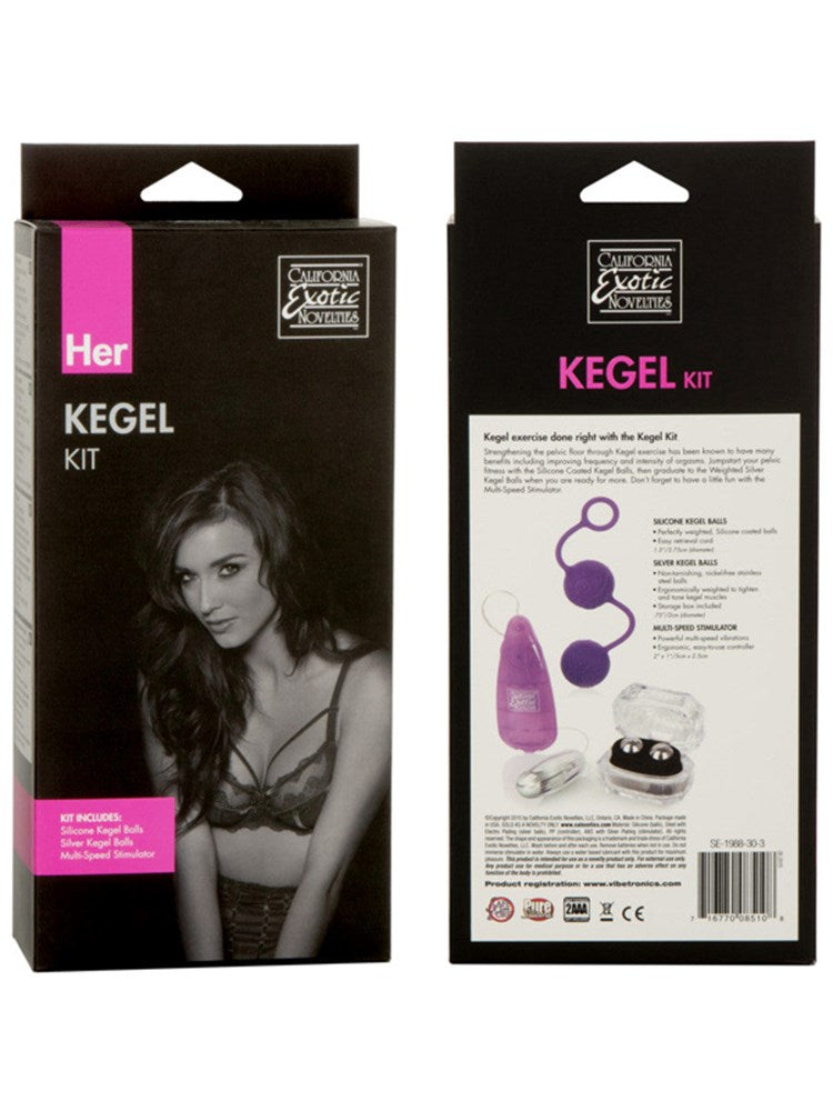 California Exotics Her Kegel Exercisers Sex Kit with Weighted Balls - - Love Eggs and Kegel Exercisers