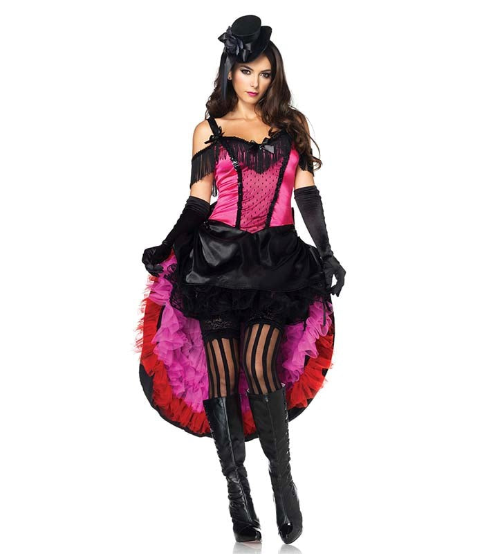 Leg Avenue Highkick Honey Costume Cabaret Roleplay Outfit - - Fancy Dress Ups